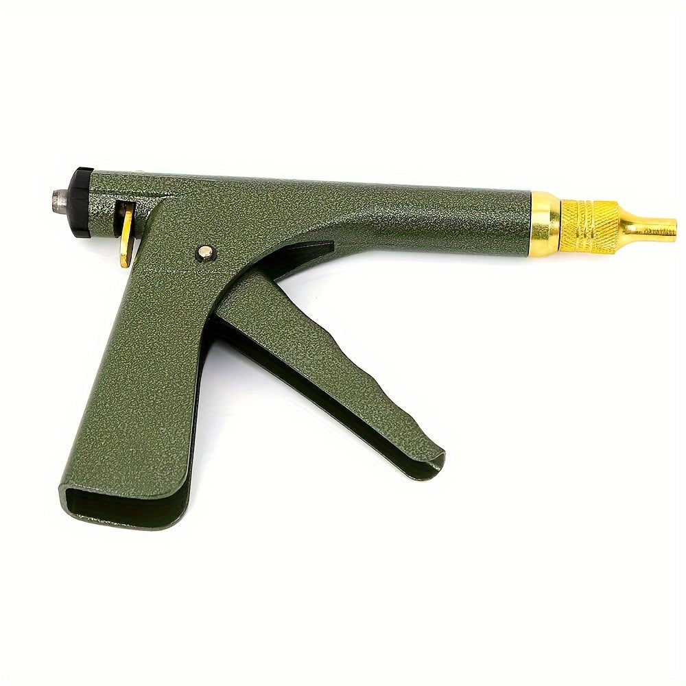 Tubeless Tire Repair Gun Kit | Mushroom Plug & Probe Nozzle Spring-Loaded Tire Plugger for Cars Trucks Trailers No Dismounting