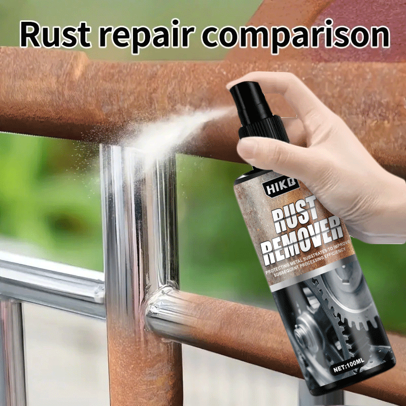 Rust Remover Spray 100ml with Towel, Rust Converter & Protective Sealant for Car Wheels Brake Drums Hubs Tools Metal Surfaces, Anti-Corrosion Treatment