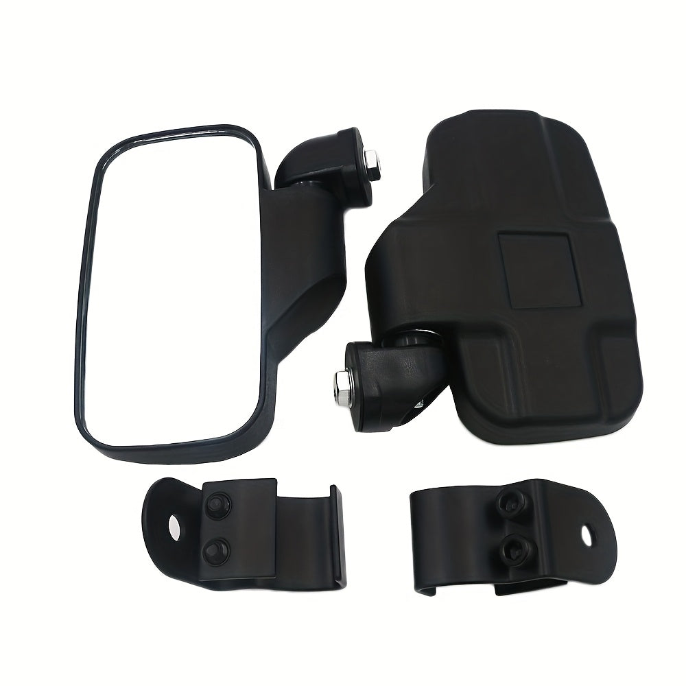 UTV Side Mirrors for Polaris Ranger XP 900 1000 570 & General 1000 XP 1000 Adjustable Rear View Explosion-Proof Glass Pro-Fit Mount 1 Pair Black Can-Am Defender Maverick Trail