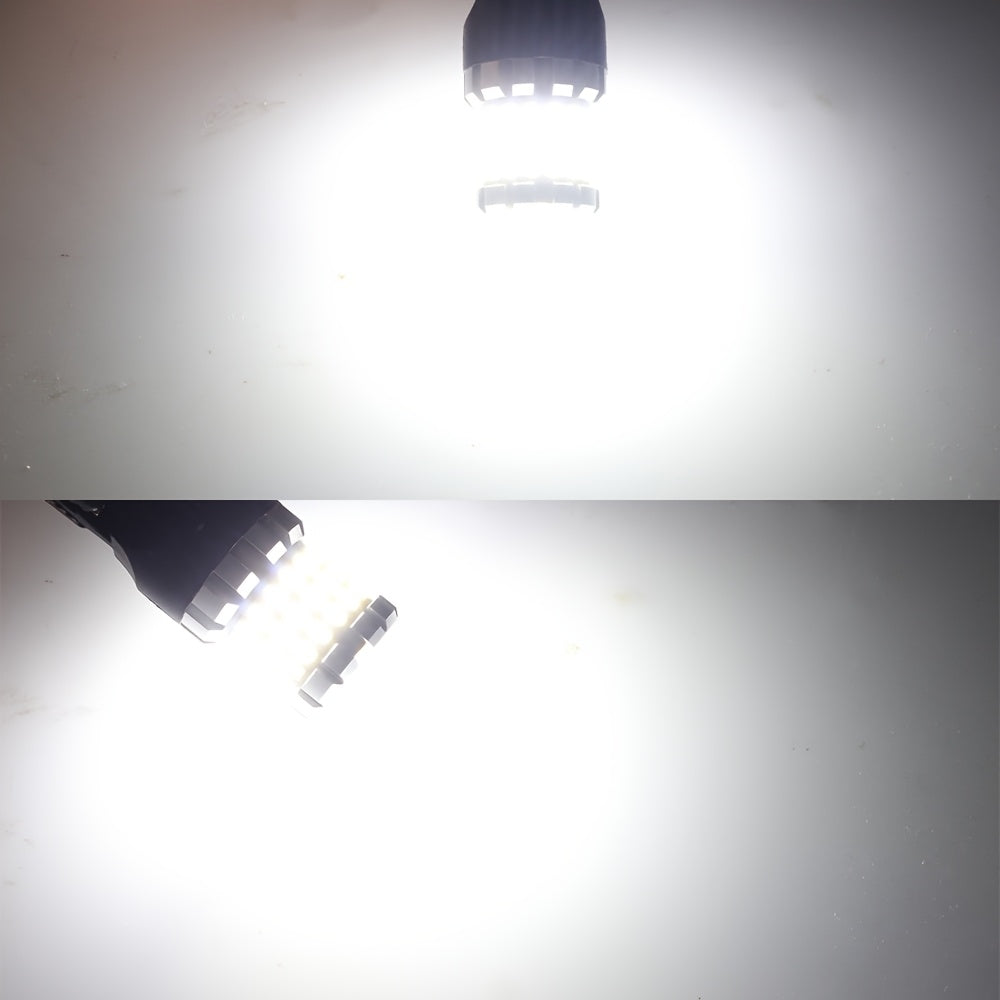 3157 LED Bulbs 2-Pack 4000LM 16W Super Bright for Brake Tail Stop Parking Reverse Turn Signal DRL Fits 3156 3057 4114 4157 P27/7W White Red Amber