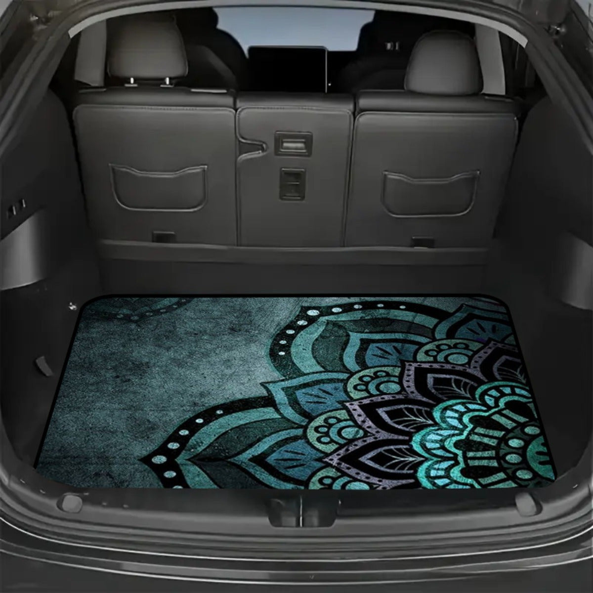 Car Trunk Mat Cargo Liner – Waterproof Non-Slip Durable Floor Mat with Distinctive Patterns, Protects Against Dirt Spills & Scratches, Universal Fit
