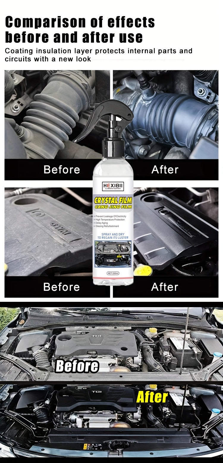 Engine Bay Cleaner & Degreaser – Deep Decontamination Citric Acid Formula | 250ml Engine Shine Protector & Detailer