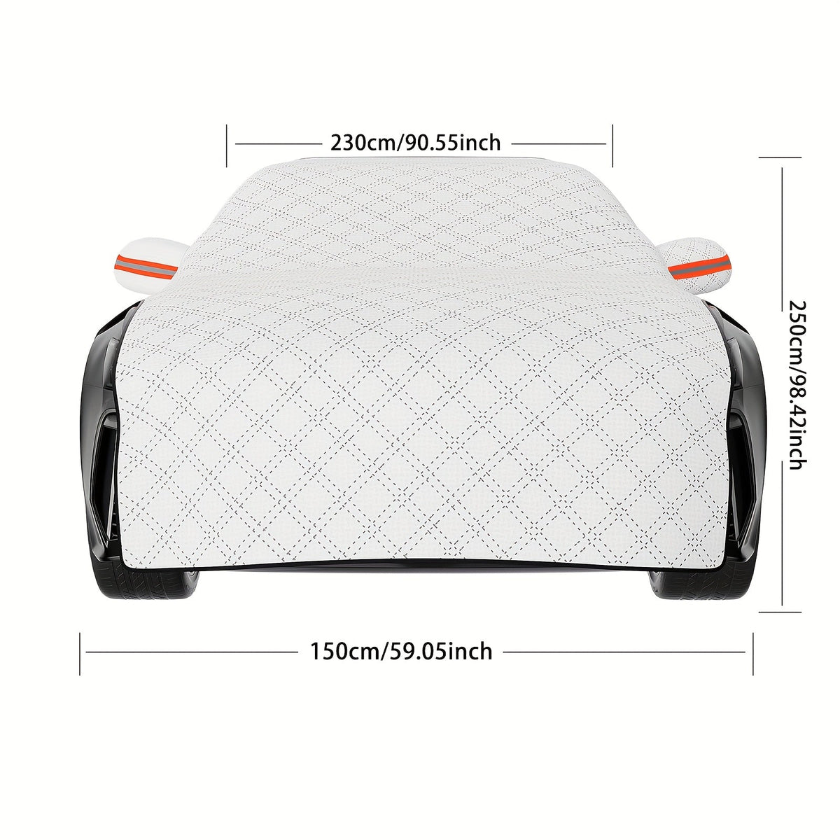 Windshield Snow Cover & Frost Guard – Universal Fit, Thickened All-Season Sun Shade & Ice Protector for Car Truck SUV, Front Window Cover