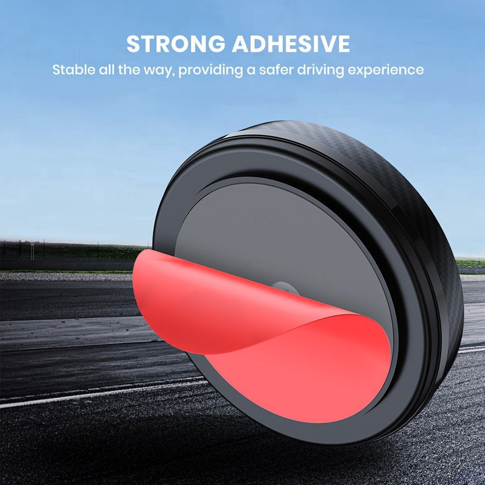 Magnetic Phone Mount for Car Dashboard 2-Pack, Strong Magnet 360° Rotation Cell Phone Holder, Temperature-Resistant Adhesive Car Mount for iPhone Samsung Xiaomi Huawei Smartphones