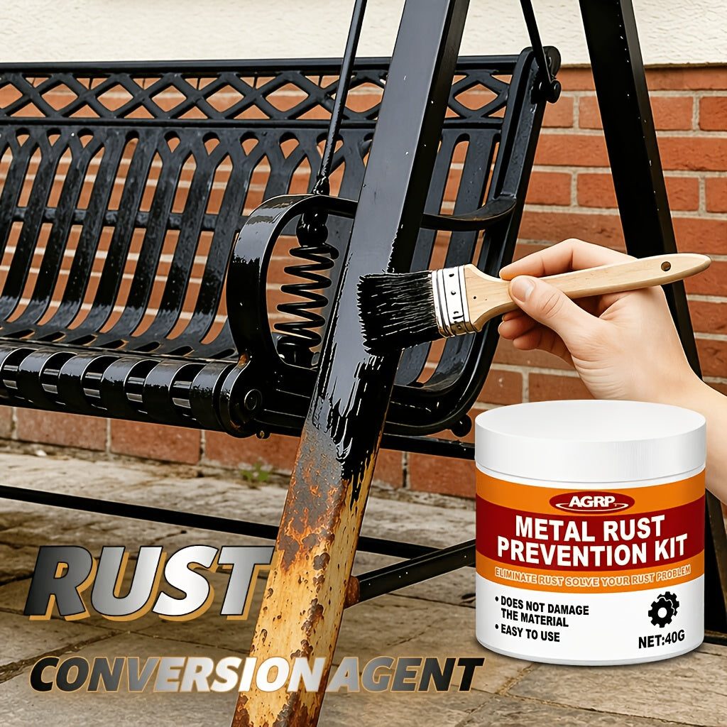 Automotive Rust Converter & Metal Treatment with Brush – Long-Lasting Rust Prevention for Chassis, Frames, Wheel Hubs & Door Frames