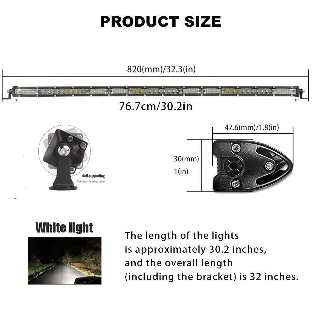 LED Work Light Bar 10-42 Inch - Off Road Driving Light for Pickup Truck ATV UTV SUV Boat, Flood Spot Combo Beam, 12V 24V Compatible