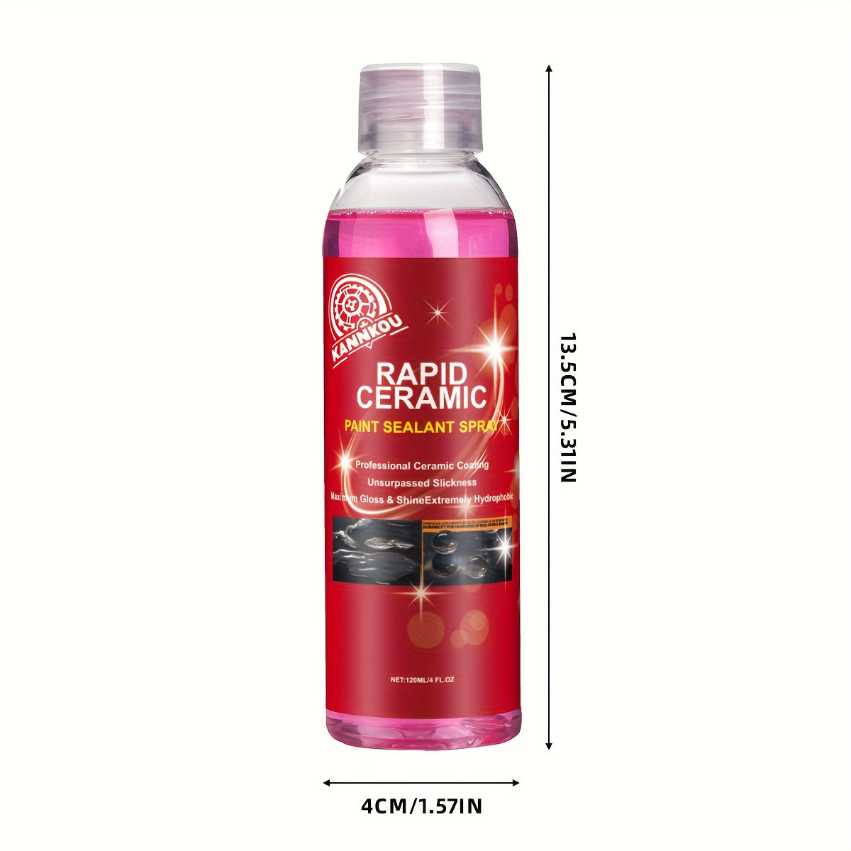 Ceramic Spray Coating 120ml – Hydrophobic UV Protection & Extreme Water Beading for Cars, Trucks, Motorcycles & RVs