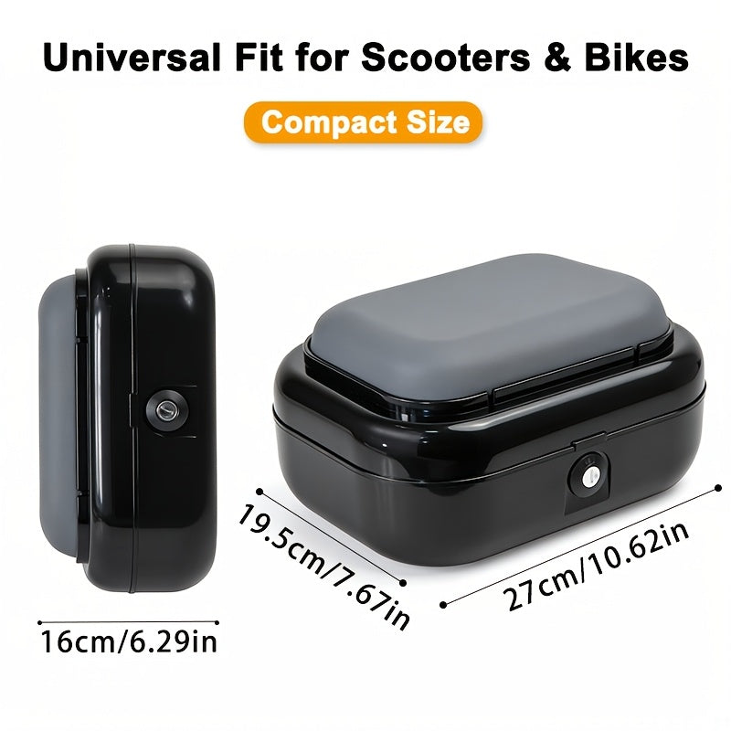 Electric Scooter Tail Trunk with Passenger Seat Locking Storage Box Large Capacity Soft Cushion Universal Fit Compatible with Kukirin KUGOO M5 M5 Pro