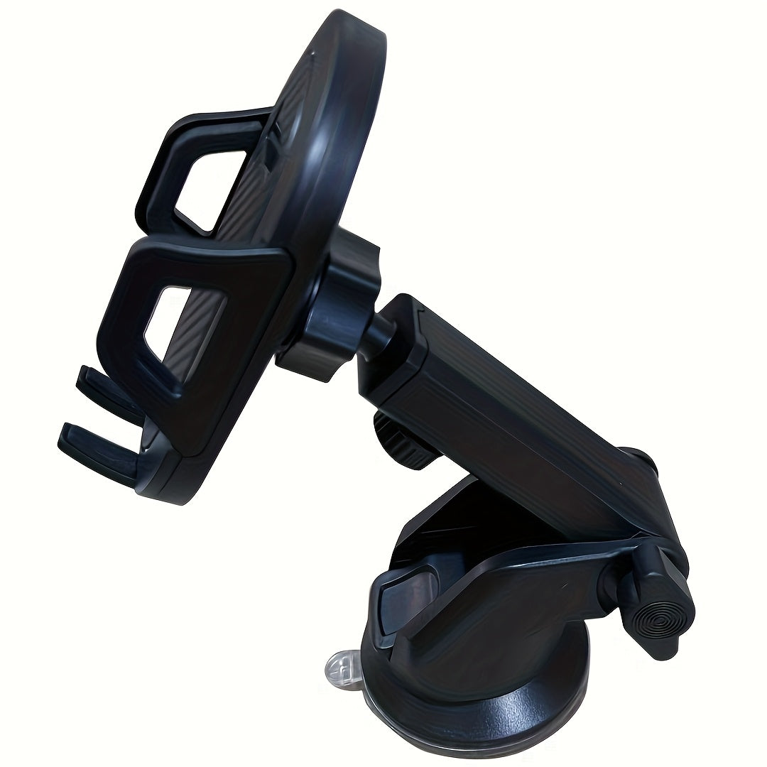 Universal Car Dashboard Phone Holder, Adjustable Viewing Angle, Hands-Free GPS Navigation Mount, ABS Grip, Compatible with All Smartphones