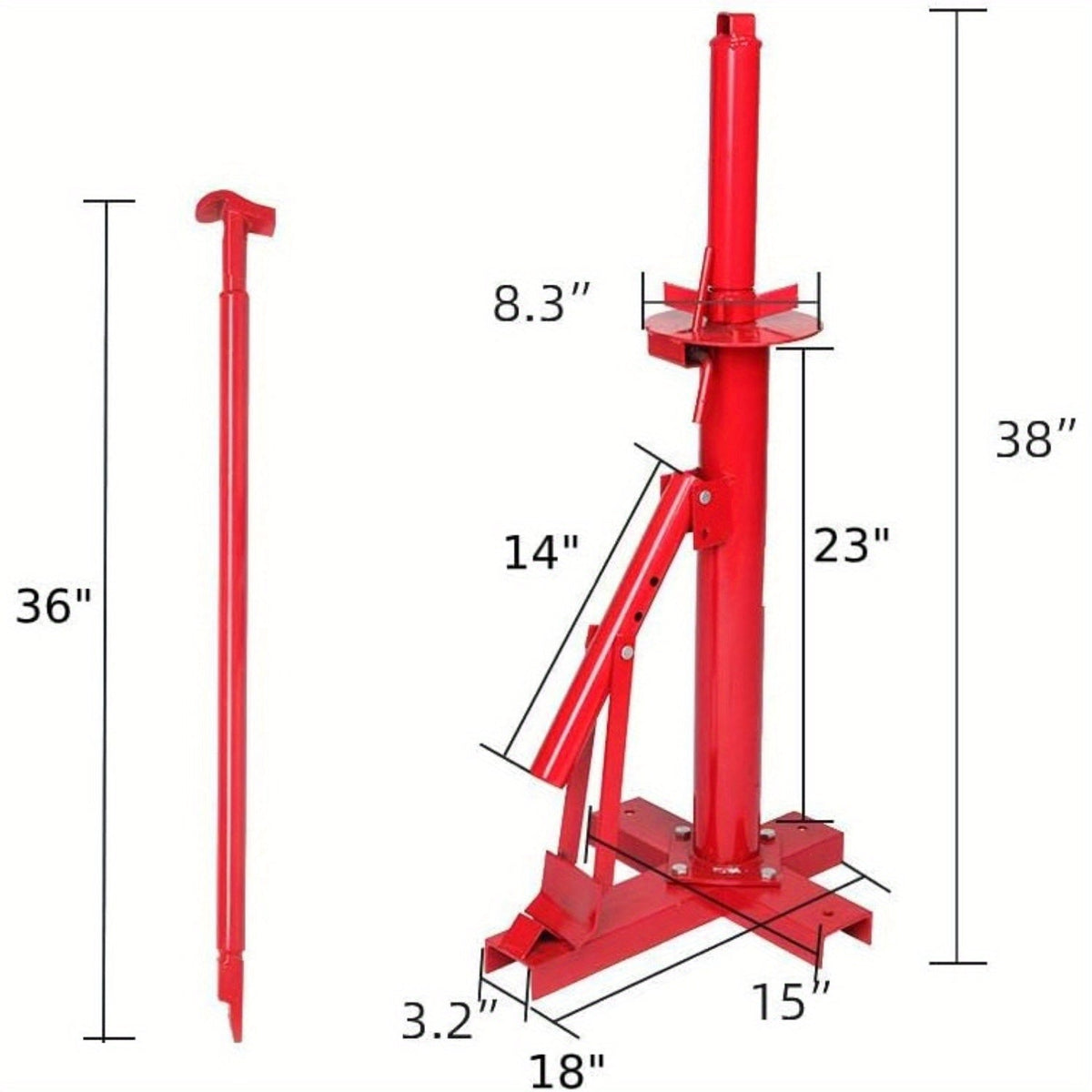 Manual Tire Changer Bead Breaker Tool – 8-16 Inch Portable Tire Removal Machine for Home Garage & Auto Repair Shop