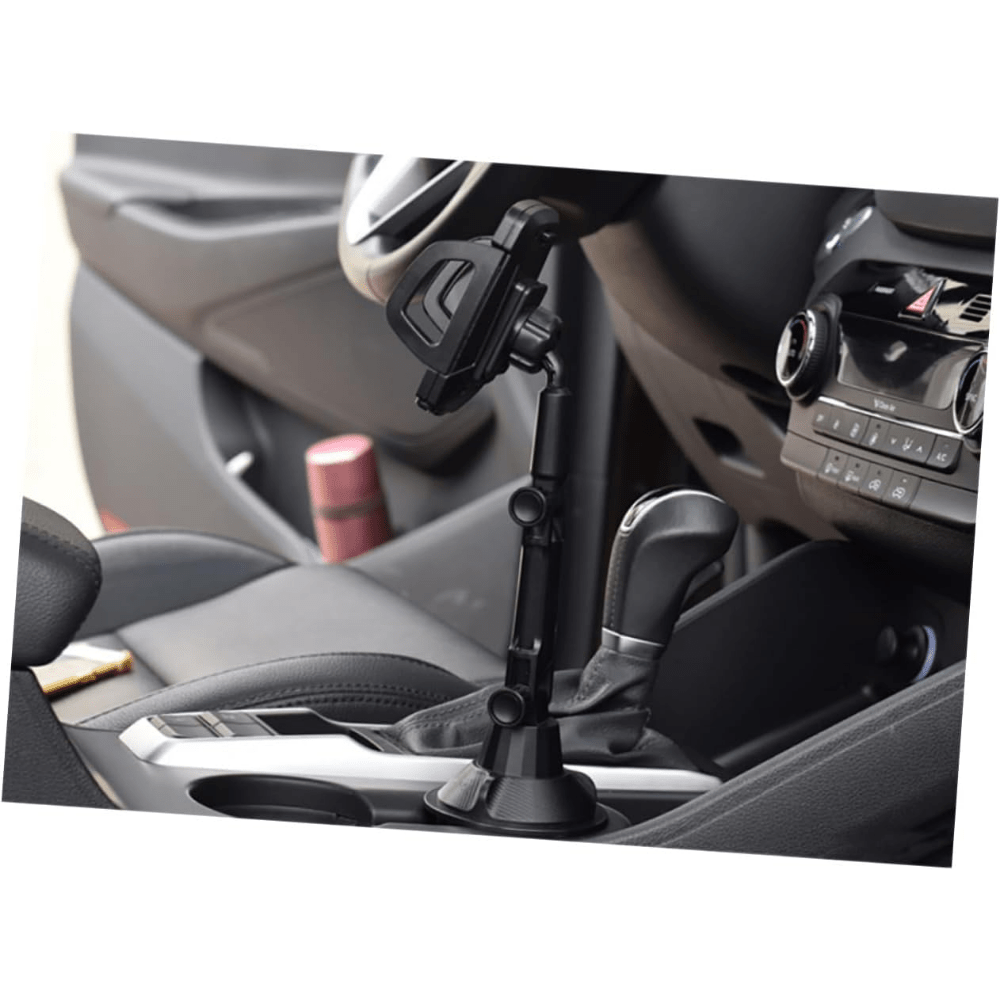 Car Cup Holder Phone Mount Adjustable Cradle, Universal Smartphone Stand for Car Cupholder, Stable Clip Bracket for All Mobile Phones, Black