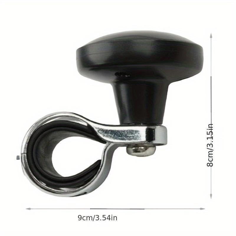 Carbon Fiber Steering Wheel Knob – Universal Fit, Durable PC Material, Enhances Driving Comfort, 1 or 2 Pack (Black)