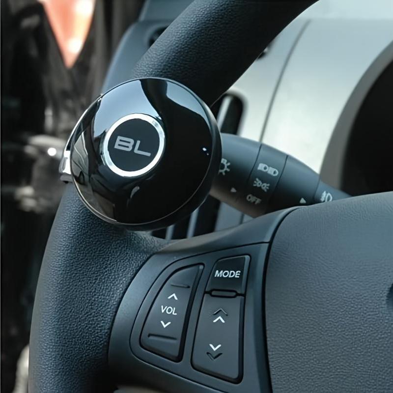 Carbon Fiber Steering Wheel Knob – Universal Fit, Durable PC Material, Enhances Driving Comfort, 1 or 2 Pack (Black)