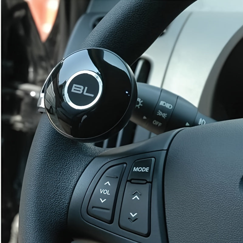 Carbon Fiber Steering Wheel Knob – Universal Fit, Durable PC Material, Enhances Driving Comfort, 1 or 2 Pack (Black)
