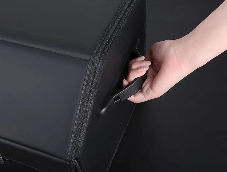 PU Leather Car Trunk Organizer – Foldable Multi-Compartment SUV Cargo Storage Box, Adjustable | 32L & 12.15gal