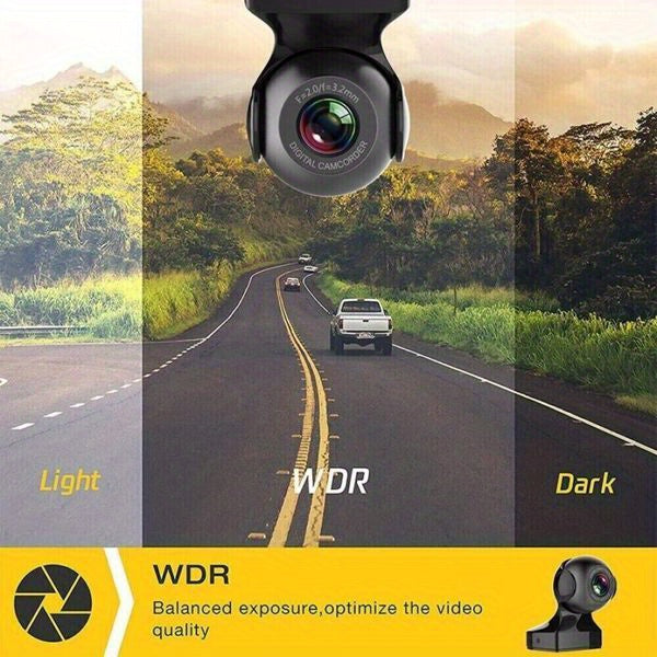 170° Wide Angle WiFi Dash Cam, 1080P HD DVR, G-Sensor, Loop Recording — Optional 32G/64G Card
