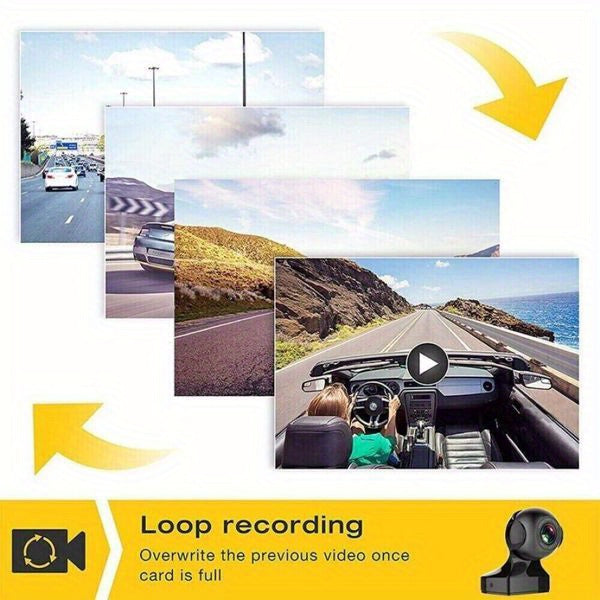 170° Wide Angle WiFi Dash Cam, 1080P HD DVR, G-Sensor, Loop Recording — Optional 32G/64G Card