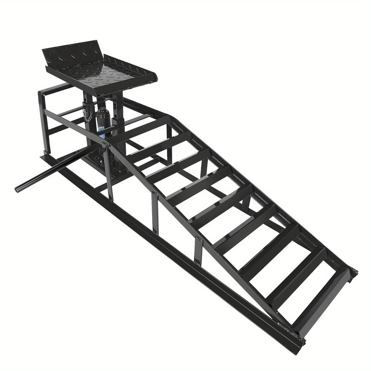 Hydraulic Car Ramps 11000 LB (5T) Low Profile – Heavy Duty Lift Service Ramps for Truck, Trailer & Garage, 1 Pack or 2 Pack