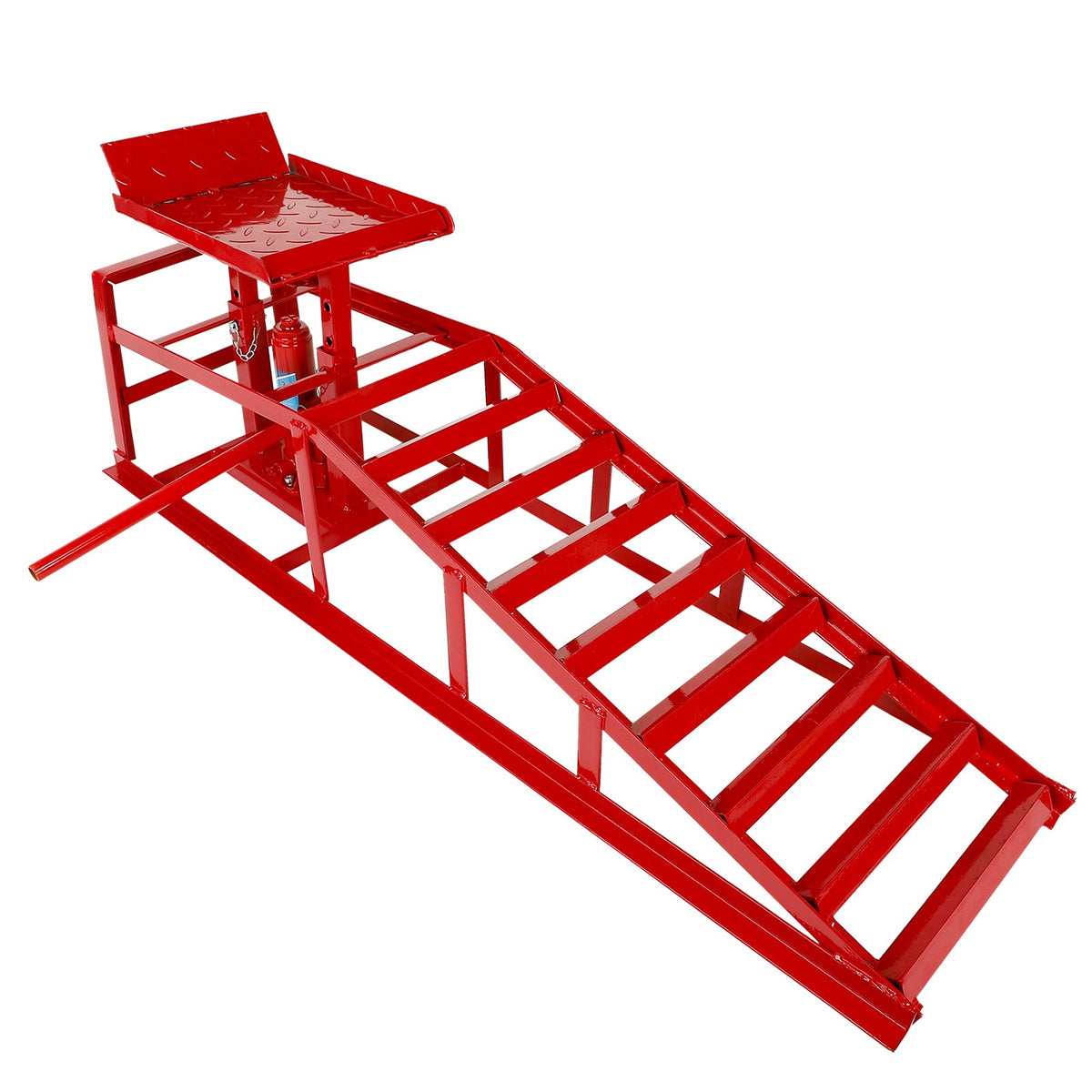 Hydraulic Car Ramps 11000 LB (5T) Low Profile – Heavy Duty Lift Service Ramps for Truck, Trailer & Garage, 1 Pack or 2 Pack