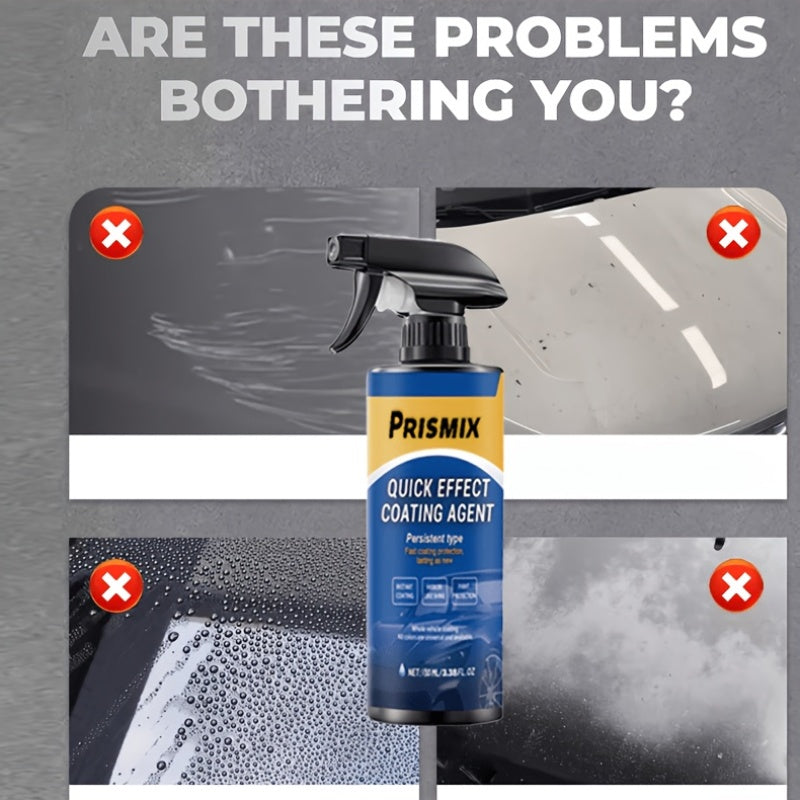 Ceramic Coating Spray for Cars, Nano Protective Paint Sealant, Polish & Wax, Scratch Repair, Plastic Restorer — 1 or 3 Pack