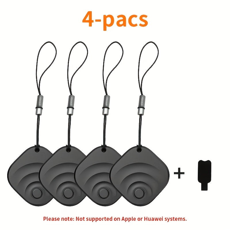 GPS Tracker Real-Time Anti-Lost Smart Locator for Pets Kids Elderly Luggage Car Android Compatible No Installation Required 1pc or 4pcs Pack