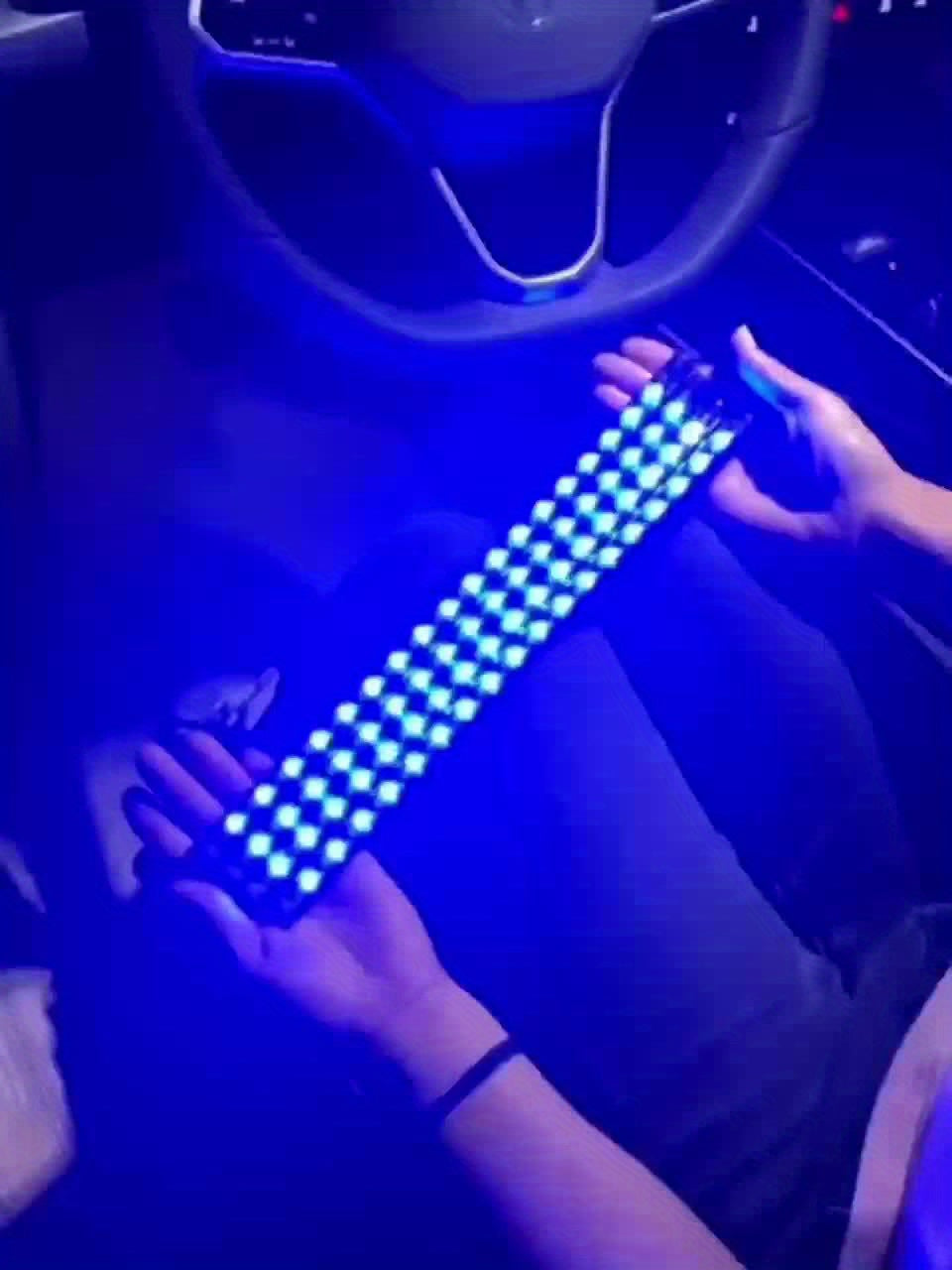 Car LED Ambient Light Strip – USB Powered Neon Footwell Interior Atmosphere Light, High Brightness, Easy Install, No Battery Required