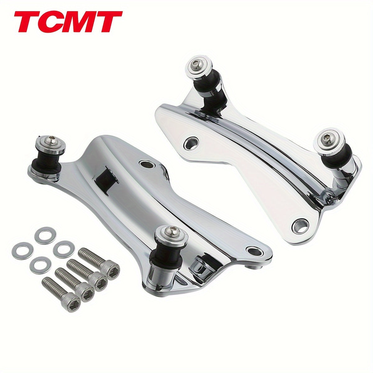 Harley Davidson 4-Point Docking Hardware Kit for Touring Road King Street Glide Electra Glide CVO 2014-2025 Detachable Sissy Bar Luggage Rack Black Chrome