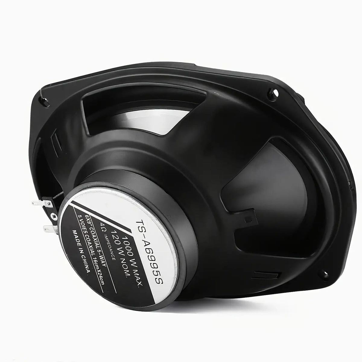 6x9 Car Speakers 5-Way Coaxial Full Range, 600W Stereo Car Door Speakers with Stainless Steel Frame, Universal Vehicle Audio System Upgrade for Cars Trucks, 2-Pack Modern Car Stereo Speakers