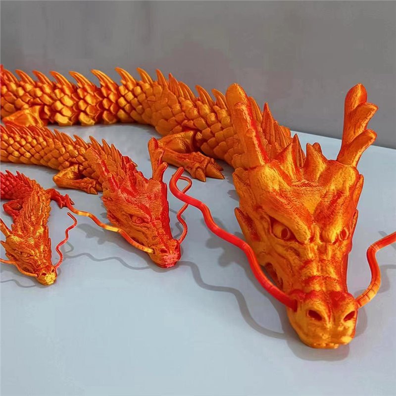 Chinese Dragon Car Dashboard Decoration 74 Inch - Movable Parts Hanging Ornament, Interior Decor for Spring Festival Halloween Christmas, Car Enthusiast Gift