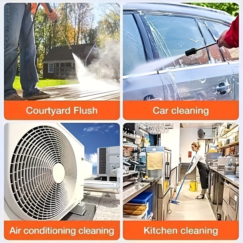 Cordless Portable Pressure Washer, Battery-Powered 18650 Lithium, ≤36V Rechargeable, for Car Wash Garden Watering Floor Cleaning — 1 or 2 Batteries