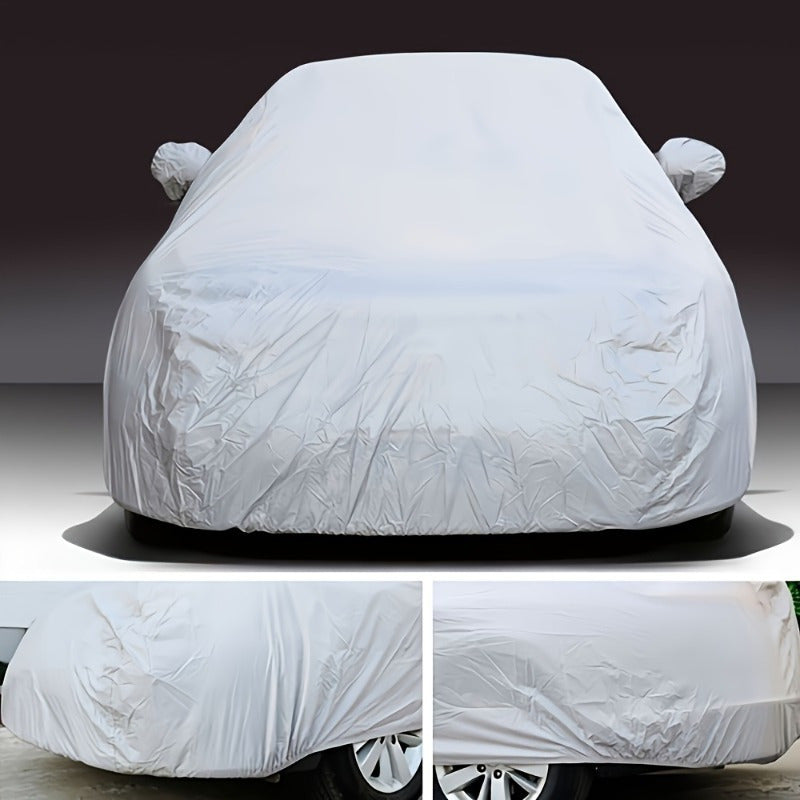 PEVA Waterproof Car Cover – Full Body UV, Rain, Snow & Dust Protection, High-Temp Resistant, All-Season Universal Fit, Sizes L & XL