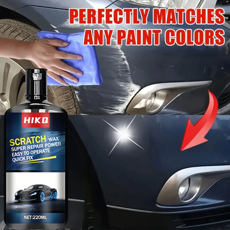Scratch Repair Wax 7.44oz – Fast-Acting Multi-Surface Scratch Remover for Cars, Motorcycles & Furniture with Sponge Applicator
