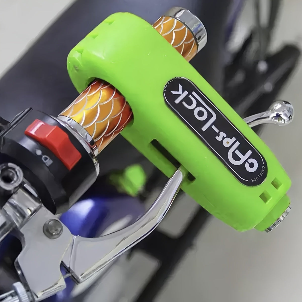 Motorcycle Disc Brake Lock Anti-Theft Handlebar Wheel Security Lock with 2 Keys for Motorbike Scooter Bicycle Black Yellow Blue