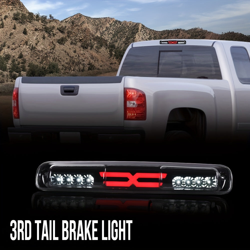 LED Third Brake Light High Mount Stop Lamp for Chevy Silverado & GMC Sierra 1999-2007 – Smoky Lens, Reverse & Turn Signal