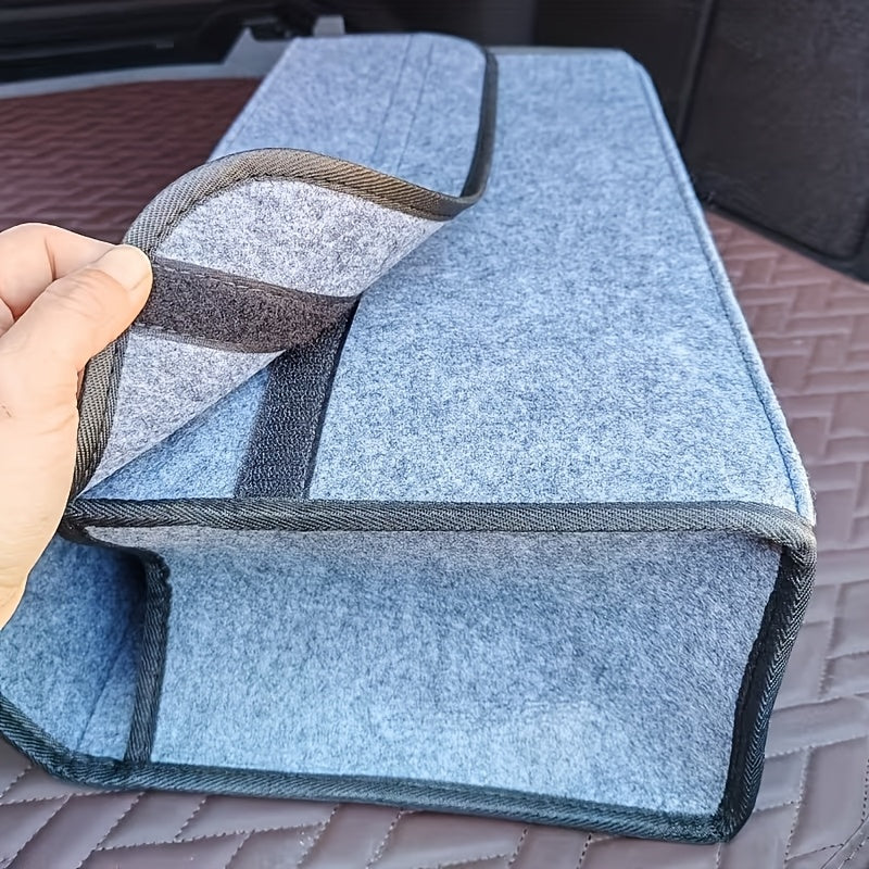 Car Trunk Organizer Foldable Felt Storage Box – Scratch-Resistant Collapsible Bag | Car Home Camping Travel Business Portable