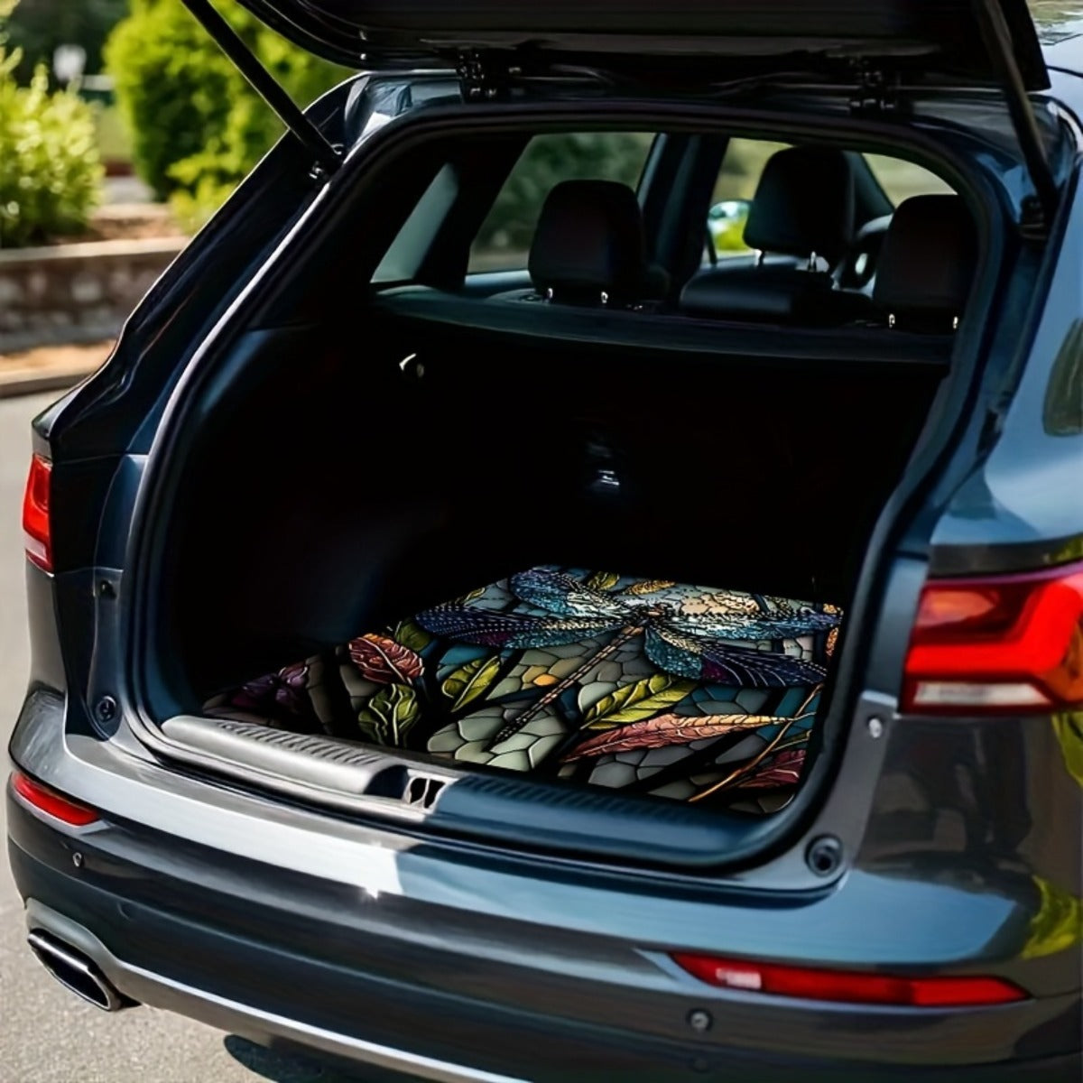 Car Trunk Mat Cargo Liner – Waterproof Non-Slip Durable Floor Mat with Distinctive Patterns, Protects Against Dirt Spills & Scratches, Universal Fit