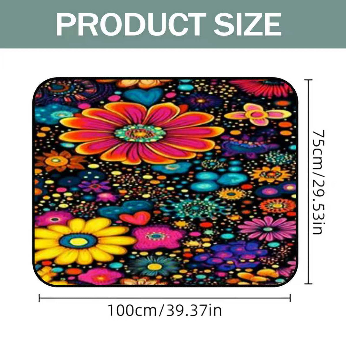 Car Trunk Mat Cargo Liner – Waterproof Non-Slip Durable Floor Mat with Distinctive Patterns, Protects Against Dirt Spills & Scratches, Universal Fit