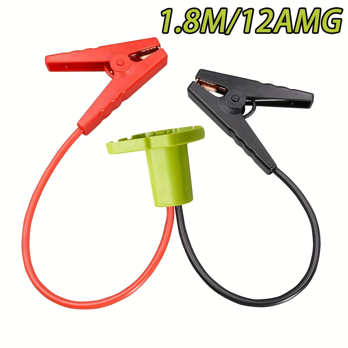 Jump Starter Cables Compatible with Ryobi 18V Battery, 8AWG 5.9FT Portable Booster Pack for Cars Light Trucks, Battery Not Included