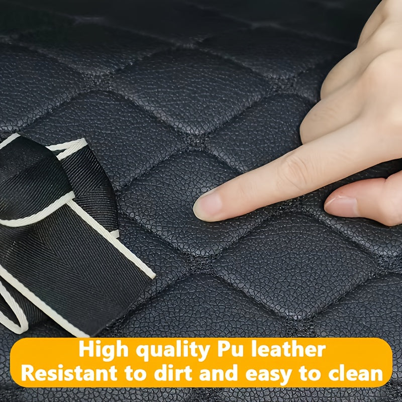 Car Trunk Organizer Foldable Large Capacity - Collapsible Cargo Storage Box for SUV Truck Van, Sturdy Reinforced Walls, Black White, Small & Large