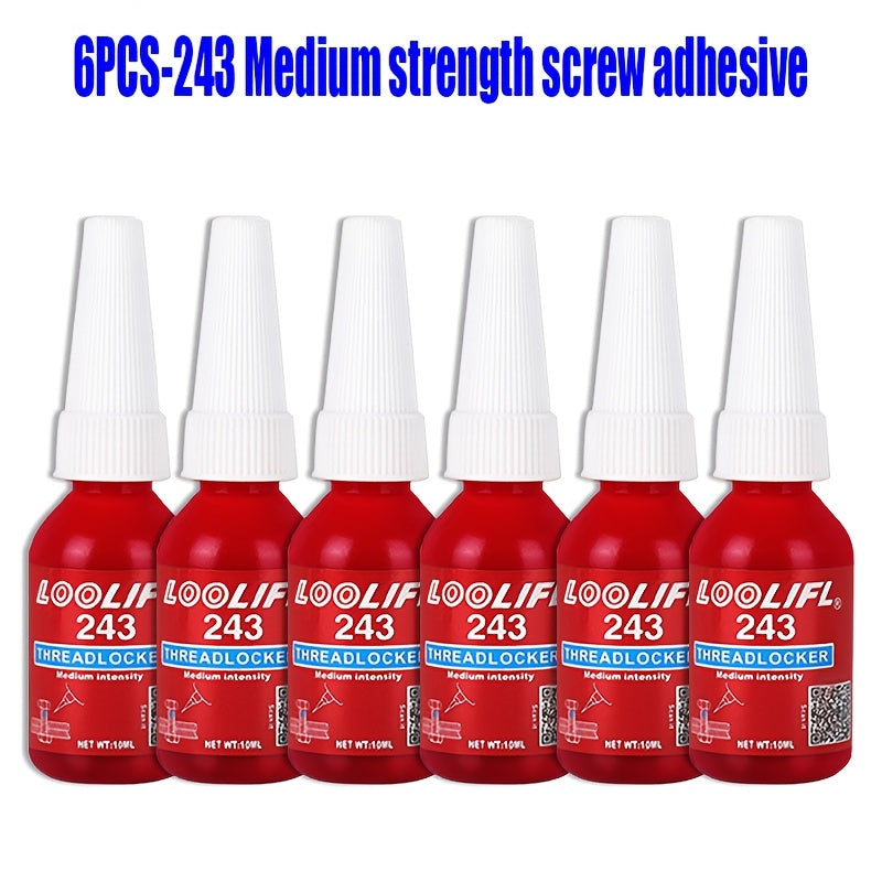Threadlocker Adhesive 243 & 271 – Anaerobic Screw Locking Glue, Medium & High Strength, Heat-Resistant Anti-Loosening Sealant for Metal Bolts & Fasteners