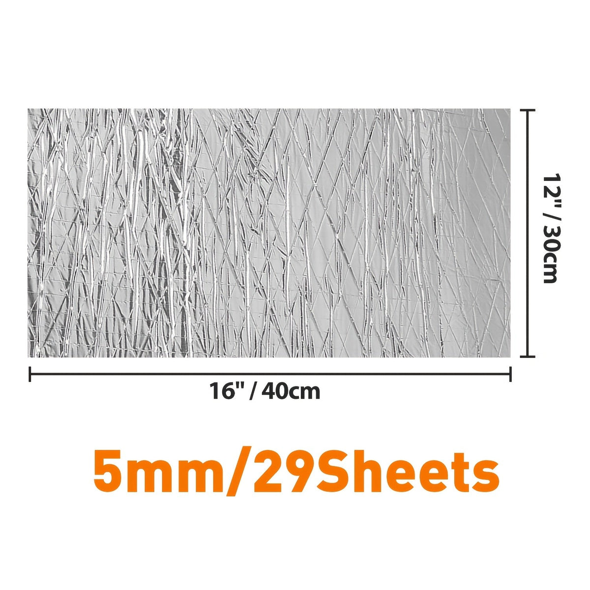 Car Sound Deadening Mat 29pcs 37 Sq Ft, Self-Adhesive Soundproofing Insulation Pads with Roller, for Car Hood Door Cargo Area Ceiling Floor