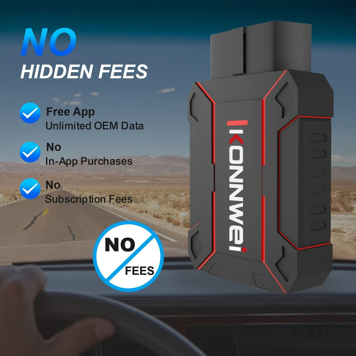 MAXOBD Bluetooth 5.2 OBD2 Scanner Full System Diagnostic Tool, 41+ Data Streams Live Data Read/Clear Codes, for iOS & Android, 1996+ Vehicles