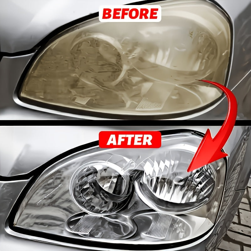 Headlight Restoration Kit No-Polish Formula, Instantly Clears Cloudy Lenses, Enhances Visibility & Brightness, Easy Car Headlight Cleaner & Repair Solution, 1-Pack / 4-Pack