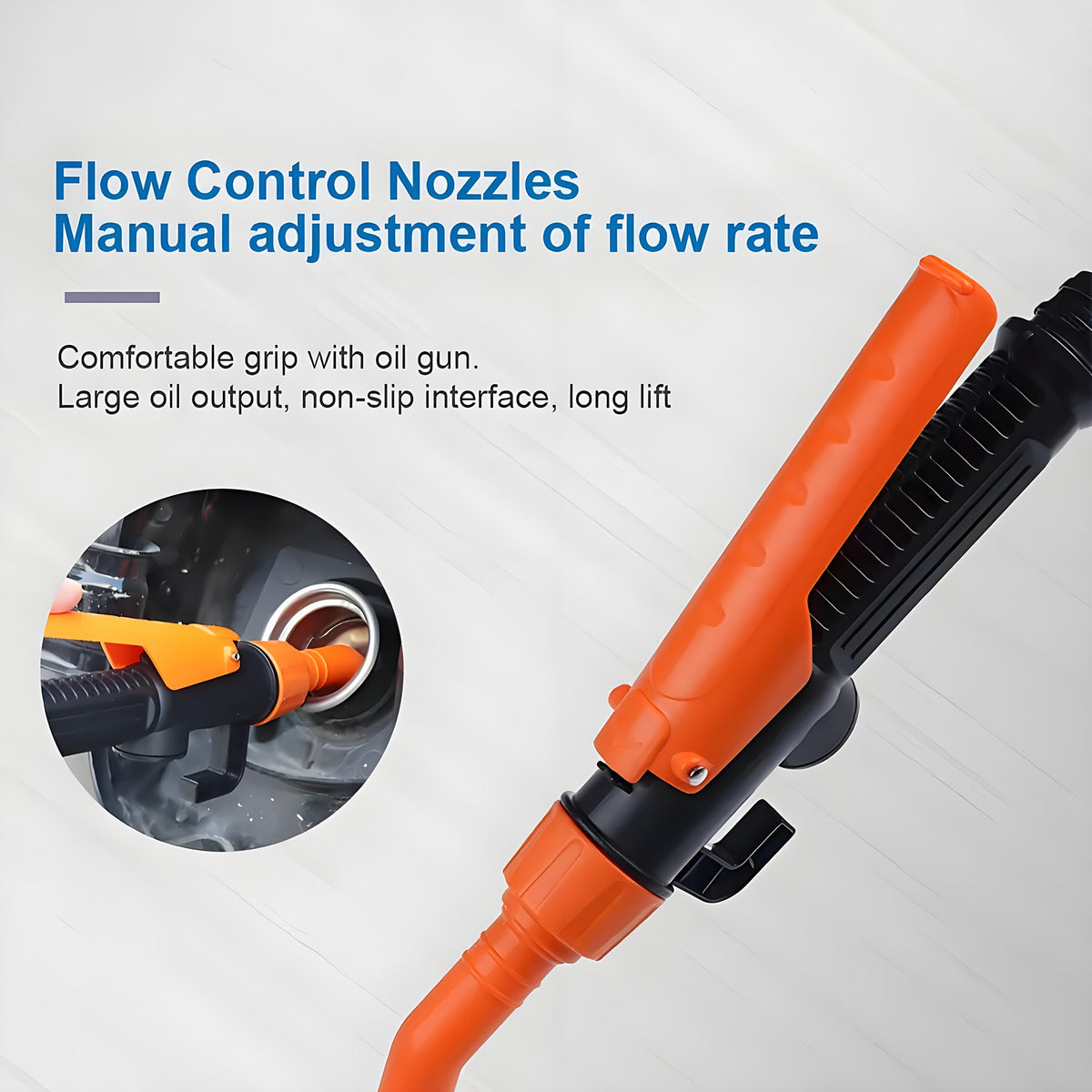 Electric Siphon Fuel Transfer Pump 2.6 GPM, Battery Operated Portable Gas Diesel Oil Extractor, 3V 7W 12000 RPM, 35.6" Hose, 1" Suction Tube — 2pcs