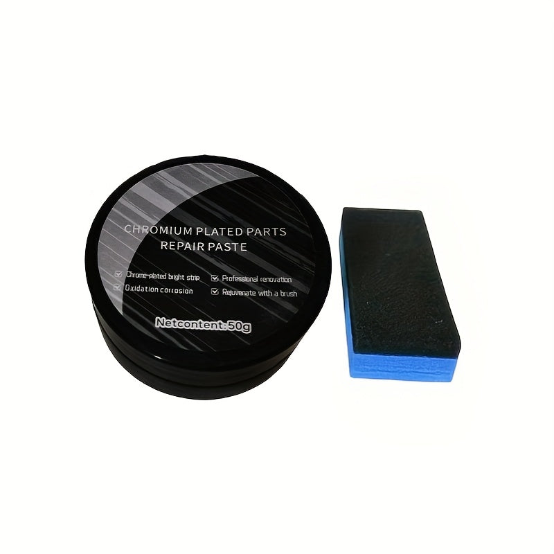 Chrome Trim Repair Paste – Car Door Handle Window Strip Logo Scratch Refurbishment Polish Kit