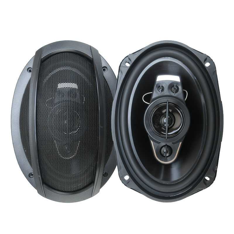 6x9 Inch Coaxial Car Speakers 750W 5-Way Full Range – 2-Pack with Dust Cover & Audio Cable, 92dB 4-Ohm Stereo Door Speakers for Car Audio Upgrade