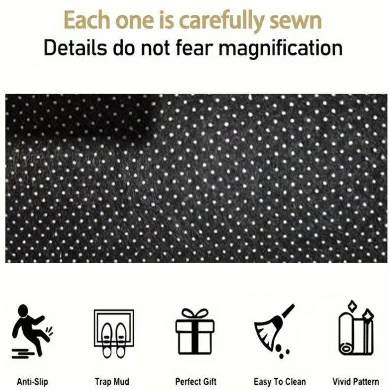 Car Trunk Mat Cargo Liner – Waterproof Non-Slip Durable Floor Mat with Distinctive Patterns, Protects Against Dirt Spills & Scratches, Universal Fit