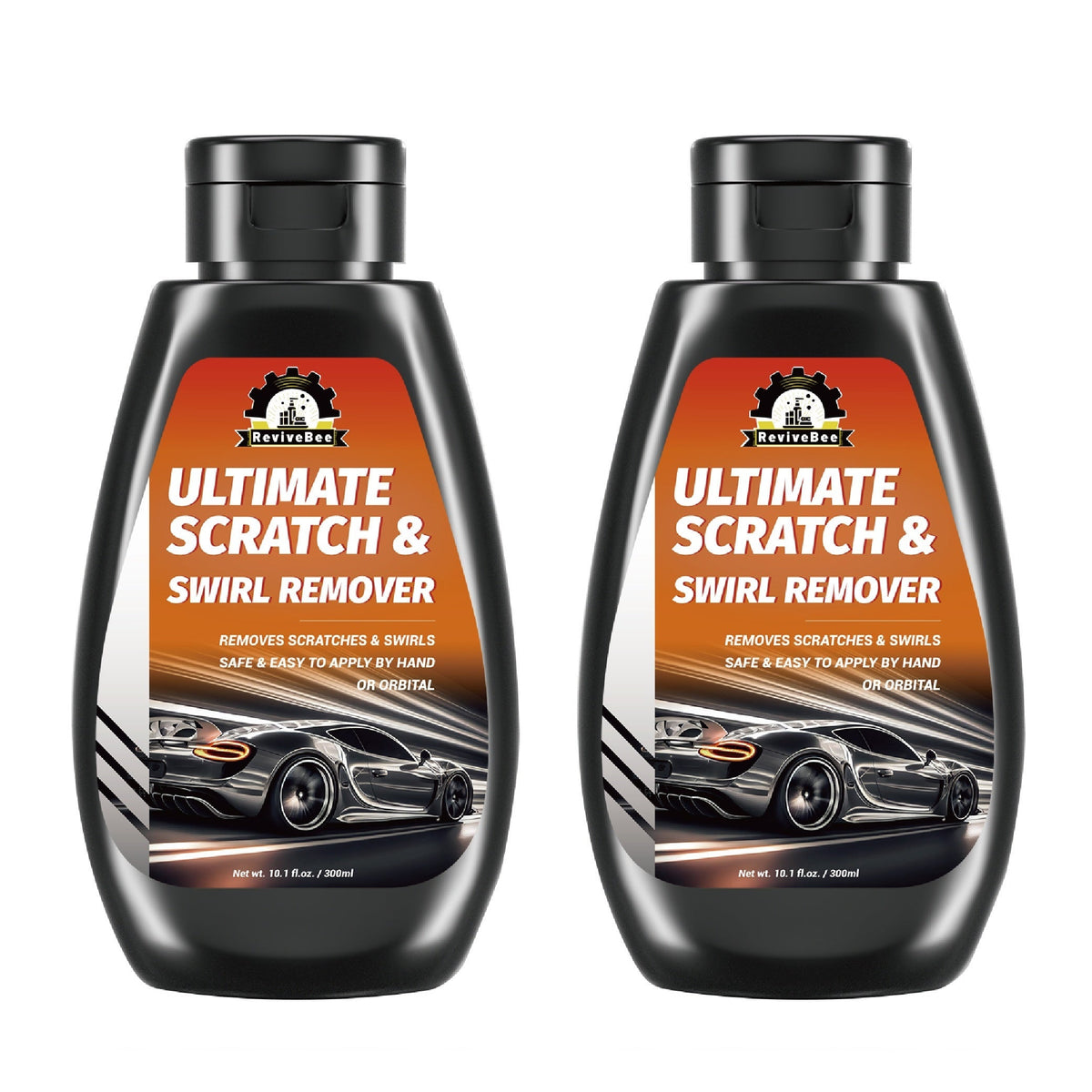 Car Scratch & Swirl Remover Polish 10.14oz – Pro-Grade Paint Cleaner for Hand or Machine Application, Restores Shine & Gloss (1, 2 or 3 Bottles)