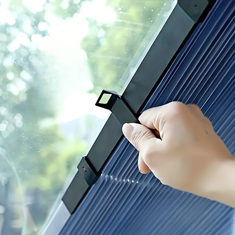 Retractable Car Sun Visor – Auto Windshield Sunshade with UV Protection & Thermal Insulation, Easy Install