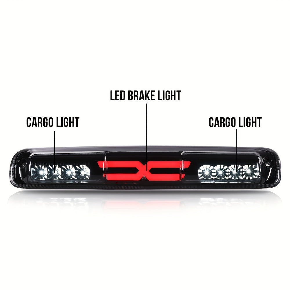 LED Third Brake Light High Mount Stop Lamp for Chevy Silverado & GMC Sierra 1999-2007 – Smoky Lens, Reverse & Turn Signal